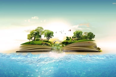 World In A Book Wallpapers   Digital Art Wallpapers