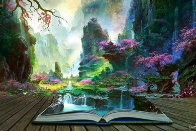 Chinese Book Island Wallpapers