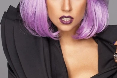 Lady Gaga Purple Hair   123mobileWallpapers.com