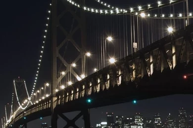 Download Wallpapers 640x960 City, Bridge, Sky, Nighttime iPhone 4S ...