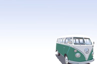Vw Bus Cartoonized Wallpapers