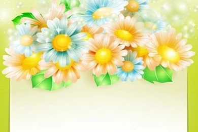 Free Shining Sunflowers Backgrounds Vector » TitanUI
