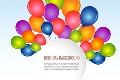 Balloons Backgrounds Vector