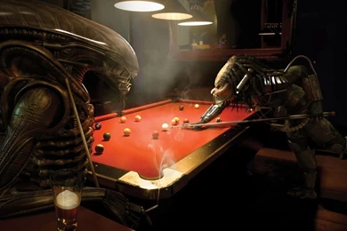 Aliens Playing Billiards HD Desktop Wallpapers : Widescreen : High ...