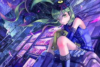 Vocaloid Long Hair Mayu Yellow Eyes Zain Wallpapers