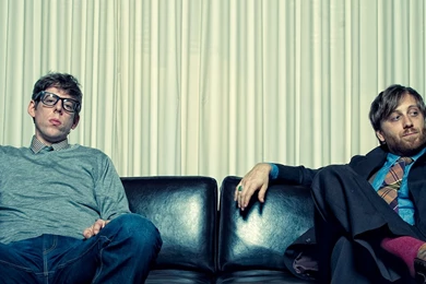 Download Wallpapers 3840x1200 The Black Keys, Sofa, Shoes, Clothes ...