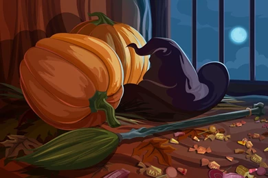 42 Halloween Wallpapers   Halloween Digital Illustration Wallpapers ...