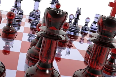 Glass Chess Set Wallpapers   3D Wallpapers