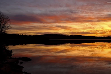 Lake At Nighttime Wallpapers