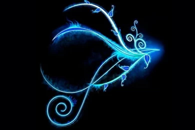 Blue Neon Light Swirls HD Desktop Wallpapers : Widescreen : High ...
