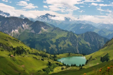 Lake In The Alps 1920 X 1080 Wallpapers