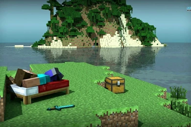 Minecraft Island Wallpapers   Game Wallpapers