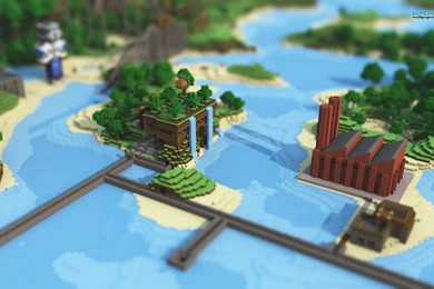 Minecraft Cityscape Wallpapers   Game Wallpapers