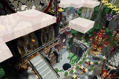 Download 1366x768 Minecraft Hollow Grove Wallpapers