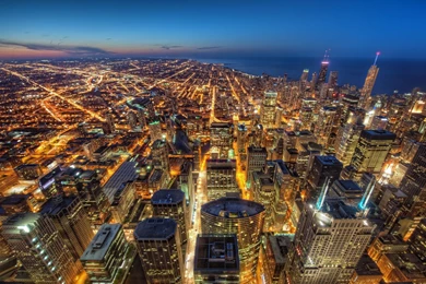 Download Wallpapers 3840x2400 Chicago, Usa, Skyscrapers, Night ...