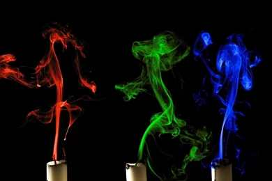 Colorful Candle Smoke Wallpapers