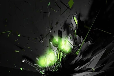Abstract Black Green Twitter Cover & Twitter Backgrounds