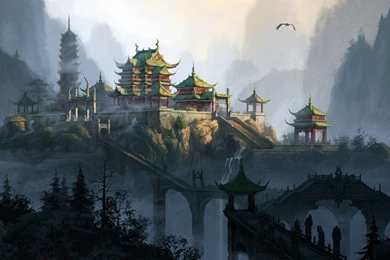 Fantasy Chinese Temple Wallpapers 225065
