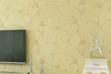 Wall Paper Roll Embossing Non Woven Fabrics Wallpapers White And ...