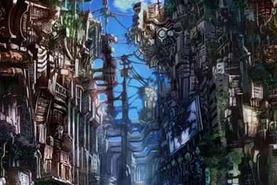 Anime City Samsung Wallpapers Download