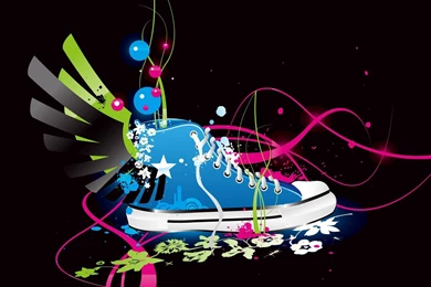 Colorful Vector Shoe HD