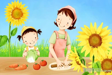 High Resolution Lovley Illustraion Of Family Love 1680x1050 NO.15 ...