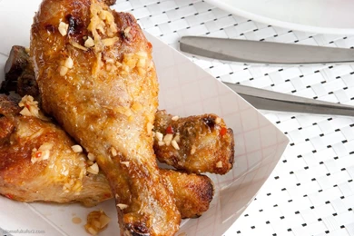 Fried Chicken In Octo Vinaigrette Wallpapers