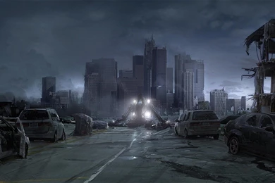 Destroyed City Backgrounds