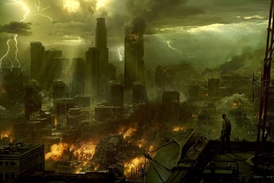Apocolypse Destroyed City Scape