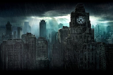 Rain In A Destroyed City Wallpapers And Images Wallpapers ...
