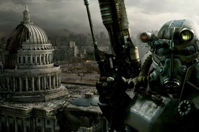 Fallout 3 Destroyed City iPad 1 & 2 Wallpapers