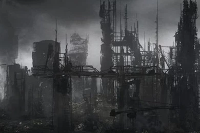 Destroyed City iPhone 5 Wallpapers