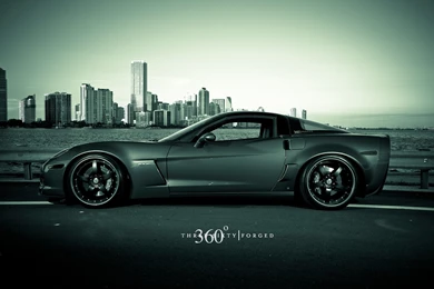 Blue Chevrolet Corvette Z6 HD Wallpapers