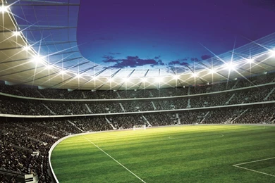 Wallpapers Mural 'FOOTBALL STADIUM' Fleece Photo Wallpapers Wall ...