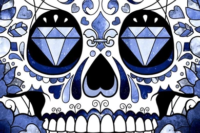 Top Blue Skull Picture Images For Pinterest