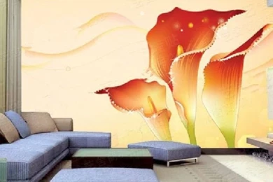 Aliexpress.com : Buy Free Shipping,Fashion 3d Wallpapers Murals,red ...