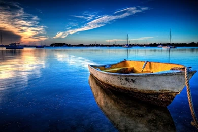Cool hd wallpapers boat sunset reflections sunset 1920x1080.jpg
