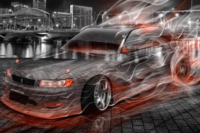 Toyota Mark2 JZX90 JDM Crystal City Smoke Drift Car 2015 « El Tony