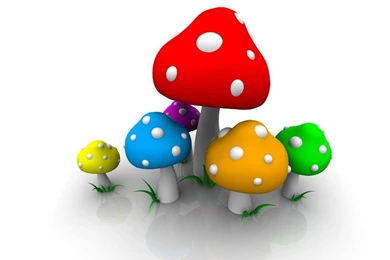 Abstract Colorful Mushrooms Wallpapers Free Abstract Colorful ...