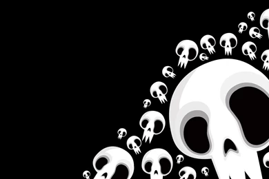 Download Wallpapers 3840x2400 Skull, Black, White, Drawing Ultra HD ...
