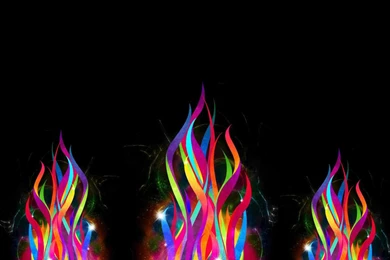 Download Wallpapers 3840x2400 Fire, Simulation, Multi colored ...