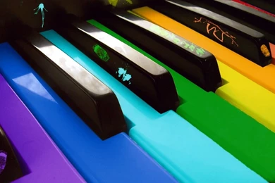Colorful Keys On The Piano Wallpapers   Music Wallpapers