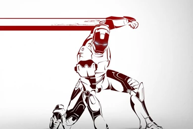 Download Iron Man Awesome Red Art Wallpapers For IPad