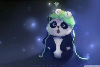 Cute Panda Painting HD Desktop Wallpapers : Widescreen : High ...