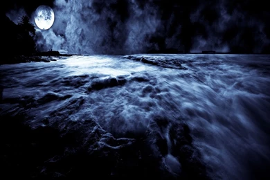 Full Moon Night Hd   Wallpaper.