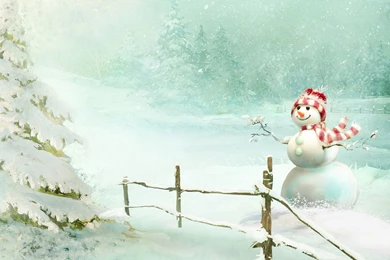 Christmas Snowman Wallpapers