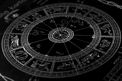 Signs Of The Zodiac, A Beautiful Picture On A Black Backgrounds ...