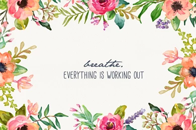 Breathe   Floral Desktop Wallpapers   Inspired By Beatrice Clay