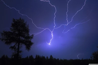 Night Lightning HD Desktop Wallpapers : Widescreen : High ...