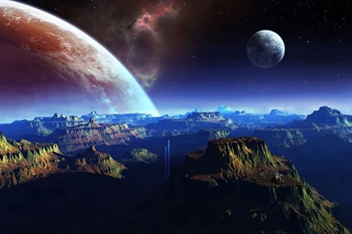1600x900 Fantasy Planet Space Art Wallpapers